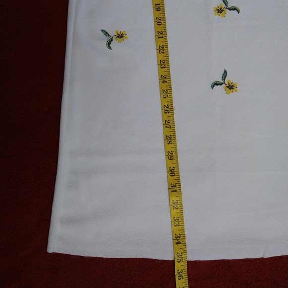 Zara white floral flare short sleeve dress size small - Picture 16 of 16